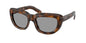 Prada 0PR D07S Women's Square Sunglasses with Grey Lenses 53mm