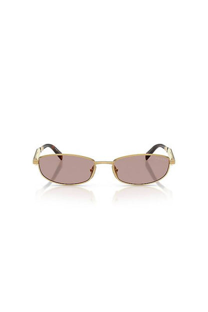 Prada 0PR D51S Women's Square Sunglasses Gold & Black 55mm