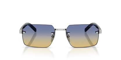 Prada 0PR D55S Men's Designer Sunglasses Silver Frame 55mm
