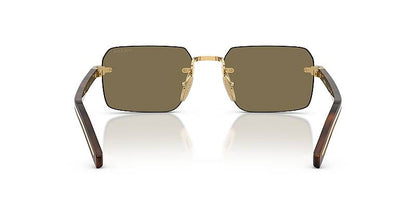 Prada 0PR D55S Gold Aviator Men's Sunglasses 55mm