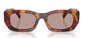 Prada SPR B05 22A-20I Patterned Bone Sunglasses 53mm