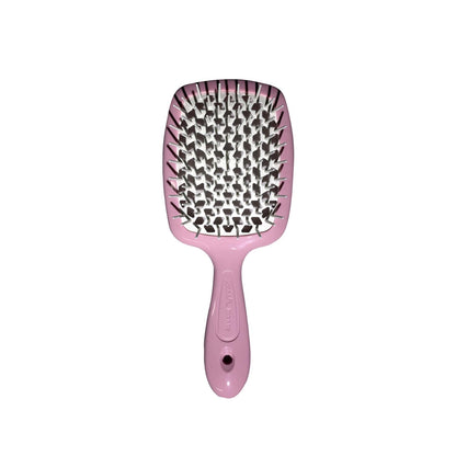 Janeke Superbrush Pink & White Detangling Hair Brush