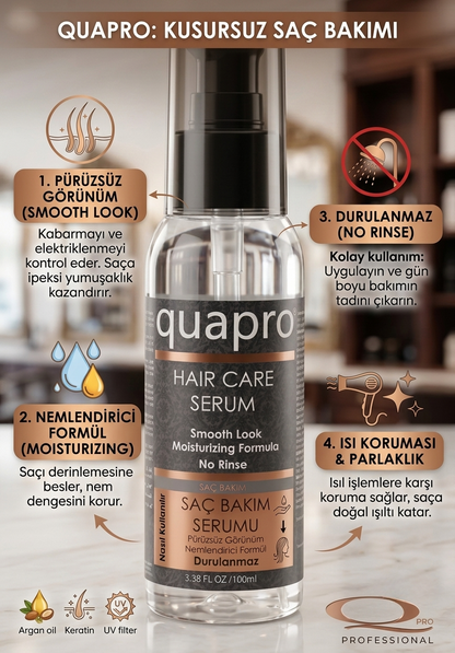 Quapro Keratin Hair Serum for Frizz Control and Shine 100 ml