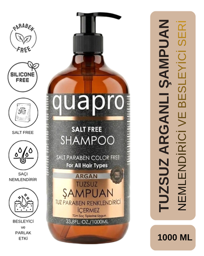 Quapro Salt-Free Argan Oil Shampoo for Shine and Softness 1000ml