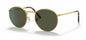 Ray-Ban 0RB363791963150 Unisex Round Metal Sunglasses Gold