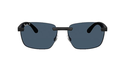 Ray-Ban 0RB4470CH Polarized Men's Rectangular Sunglasses 62mm