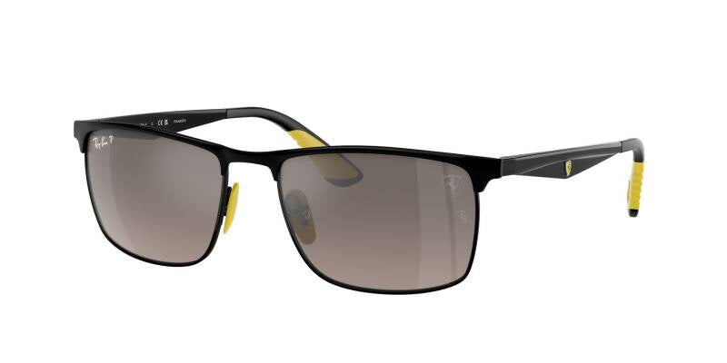 Ray-Ban 0RB3726M Metal Frame Silver Lens Sunglasses 57mm