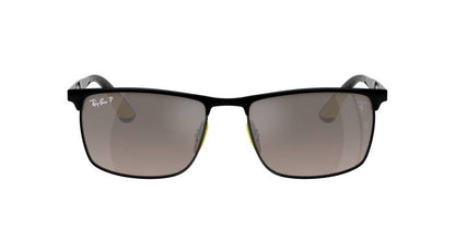 Ray-Ban 0RB3726M Metal Frame Silver Lens Sunglasses 57mm