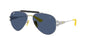 Ray-Ban 0RB3762M Metal Frame Men Sunglasses Blue Lens 58mm