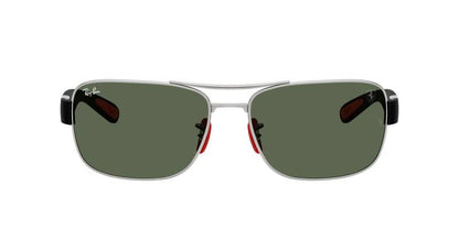 Ray-Ban 0RB3763M F0317164 Men's Metal Sunglasses with Green Lenses