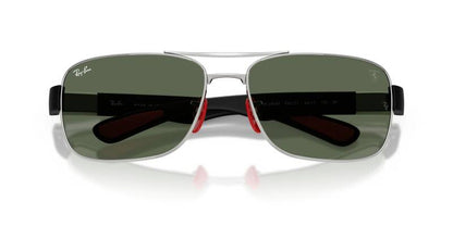 Ray-Ban 0RB3763M F0317164 Men's Metal Sunglasses with Green Lenses