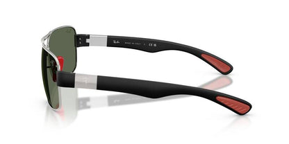 Ray-Ban 0RB3763M F0317164 Men's Metal Sunglasses with Green Lenses