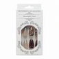 Salon-Style French Tip Press-On Nails - Coffin 025
