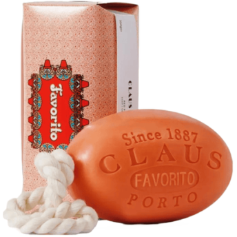 Claus Porto Favorito Red Poppy Soap on a Rope 12.4 Oz