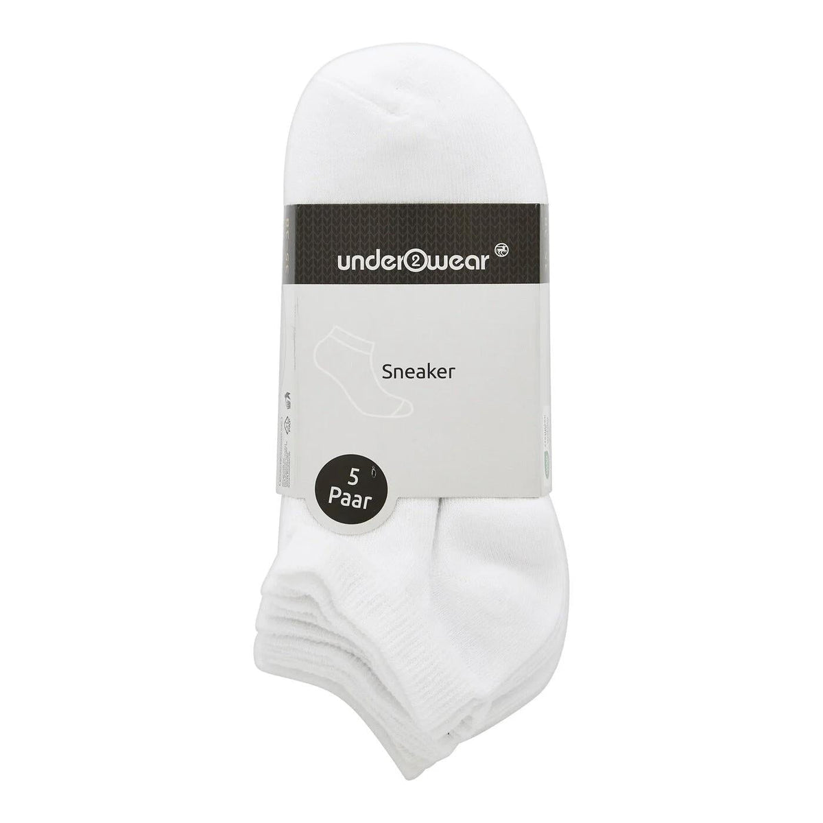 Underwear White Sport Socks 5-Pack Multi-Size