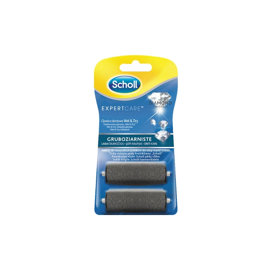 Scholl Velvet Smooth Foot File Replacement Rollers 2 Count