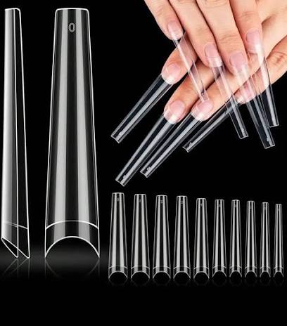 Queen - Clear Coffin No Curve  XXL Tips -(500pcs)