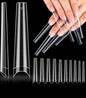 Queen - Clear Coffin No Curve  XXL Tips -(500pcs)