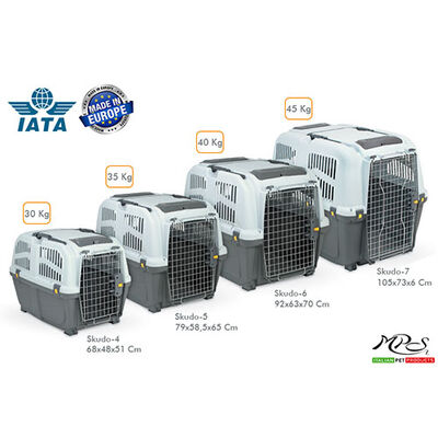 Skudo 7 IATA Plastic Pet Carrier for Dogs & Cats 105x73x76 cm