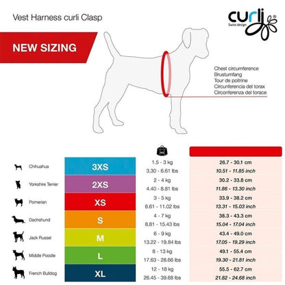 Curli Vest Harness Clasp Air-Mesh Dog Harness Moss Large