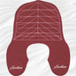 Lucetani Silicone Hair Cutting Collar with Guide Lines Red
