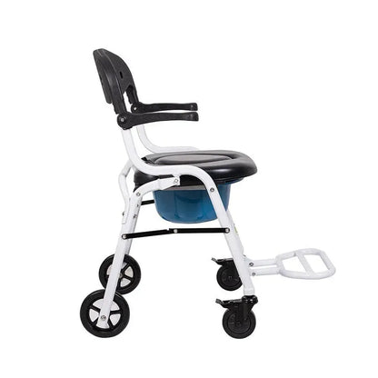 Golfi G540 Aluminum Commode Bath Chair with Removable Bucket