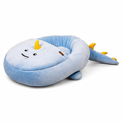 Tigres Puffy Dragon Shaped Cat Bed for Cozy Sleeping