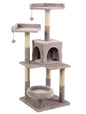 Tommy Multi-Level Luxury Beige Cat Tree with Scratching Post 121cm