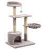 Tommy Multi-Level Luxury Grey Cat Scratching Tree House 116cm