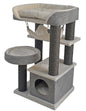 Tommy Multi-Level Luxury Grey Cat Scratching House 48x40x90 cm
