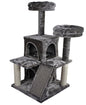 Tommy Multi-Level Luxury Grey Cat Tree with Scratching Post 116cm