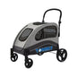 Tommy Large Pet Stroller with 60kg Capacity in Grey 90x73x108 cm