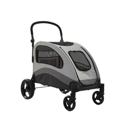 Tommy Large Pet Stroller with 60kg Capacity in Grey 90x73x108 cm