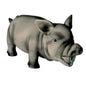 Trixie Squeaky Pig Dog Toy Durable Play Companion 21cm Grey