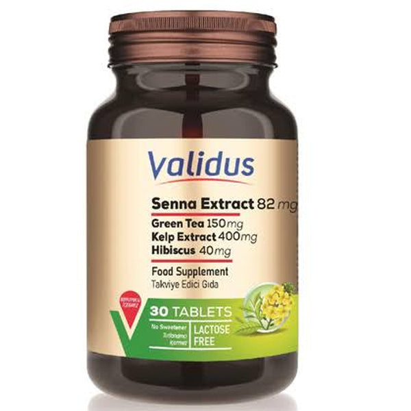 Validus Senna & Hibiscus Herbal Complex Supplement 30 Tablets