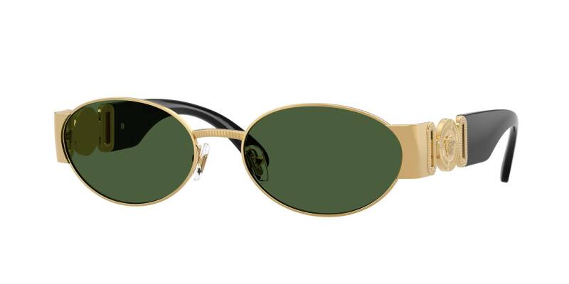 Versace 0VE2299 Gold Aviator Sunglasses for Men 56mm