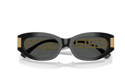 Versace 0VE4501 Black Square Sunglasses with Dark Grey Lenses 54mm