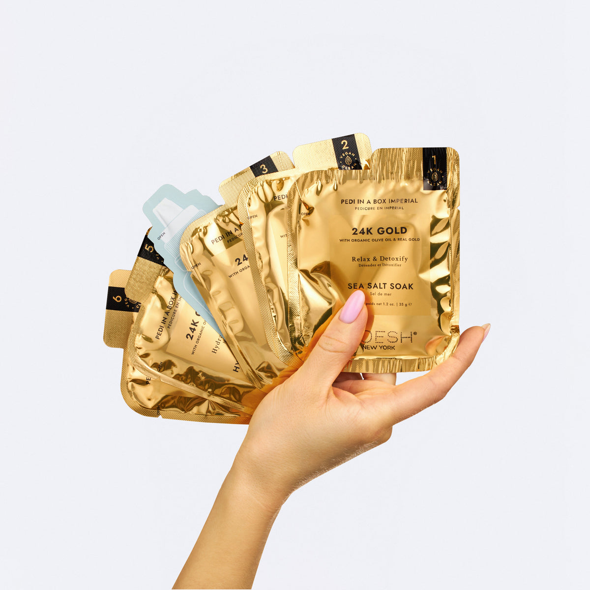 VOESH Pedi In A Box 6 Step - Imperial 24k Gold Single