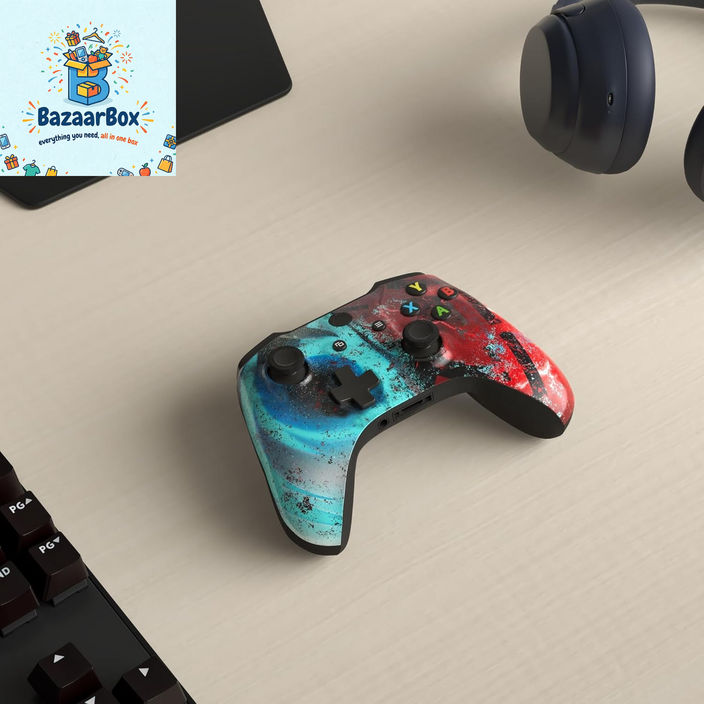 Jeddi Sith Custom X-Box Controller Wireless Compatible with X-Box One/Series X/S Proudly Customized in USA with Permanent HYDRO-DIP Printing (NOT JUST a SKIN)