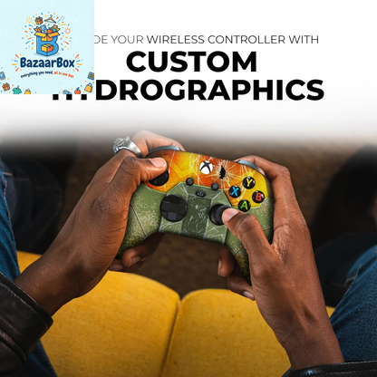 Hallo Mastter Cheif X-Box Controller Wireless Compatible with X-Box One/Series X/S Proudly Customized in USA with Permanent HYDRO-DIP Printing (NOT JUST a SKIN)