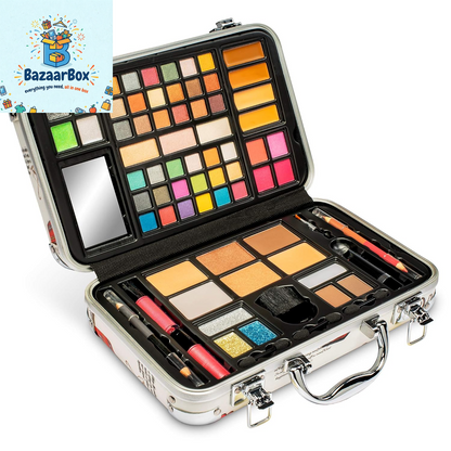 Makeup Kit Gift Set - 41 Eye Shadows, 7 Body Glitters, 1 Lip Liner Pencil, 1 Lipsticks, 4 Blushs, Eye Liner Pencil, 5 Concealers, 2 Lip Gloss, 5 Bronzers, Mirror