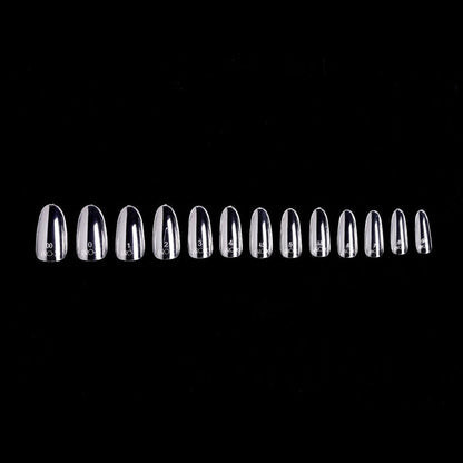 PRO-X Soft Gel Nail Tips 23 - Natural Round Medium - 14 Sizes | 600pc