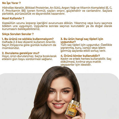 Yesilmarka Hair Vitamin Keratin Oil for Shine 15 ml