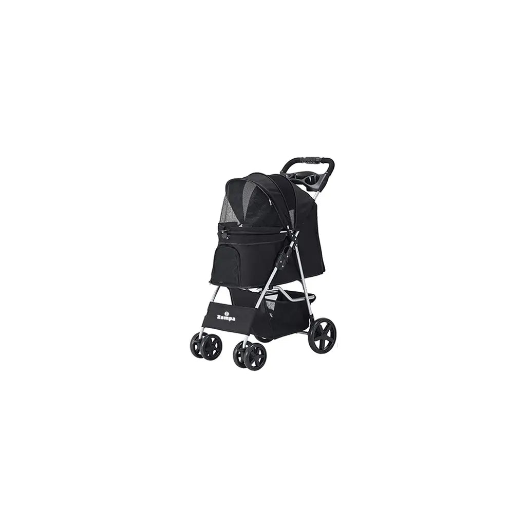 Zampa Favorite Pet Stroller for Cats and Small Dogs 46x78x99cm Black